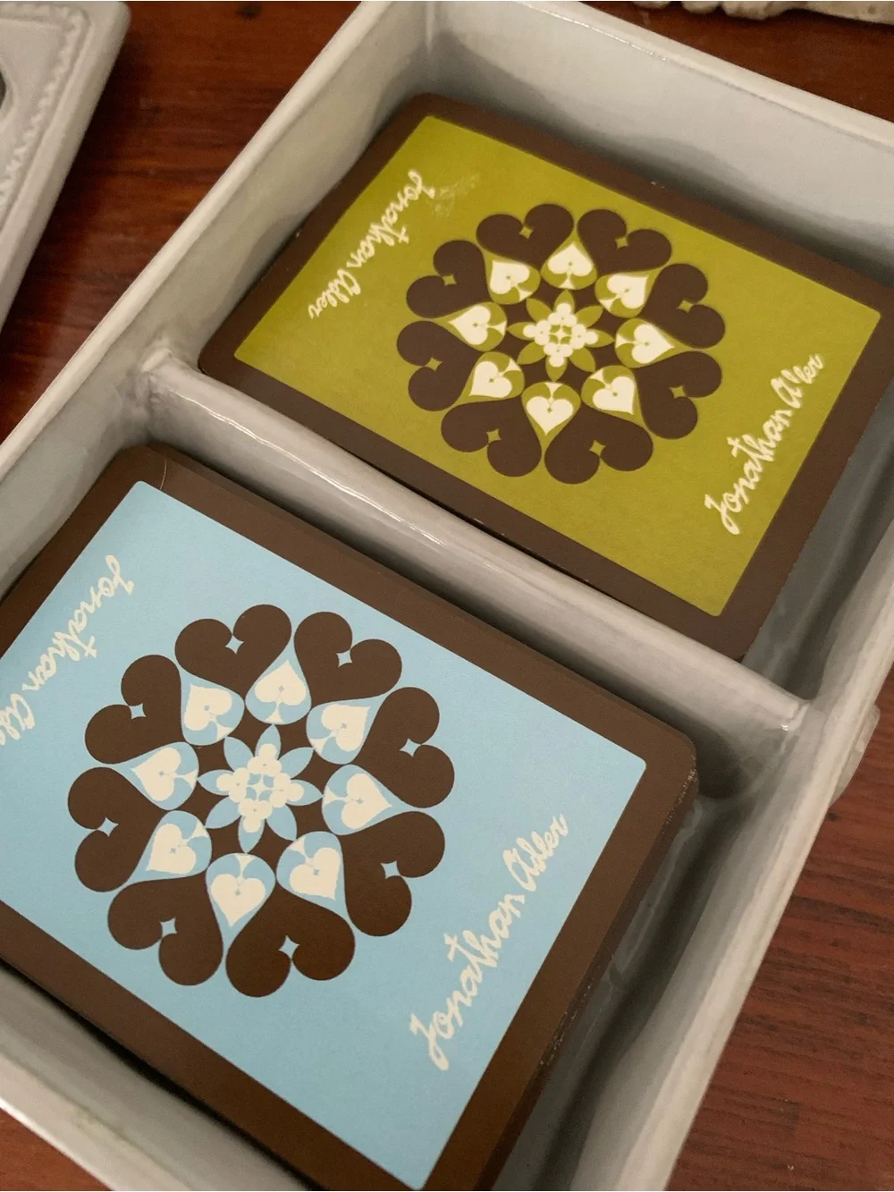 Jonathan Adler ceramic playing card case